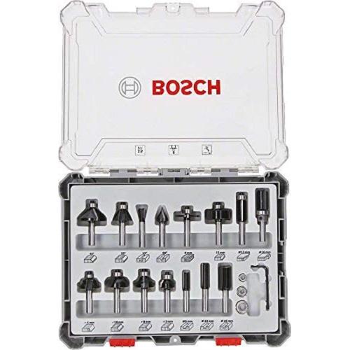 Bosch Set di frese con gambo 8mm 15 pz.  mod.  2607017472 EAN 3165140958035