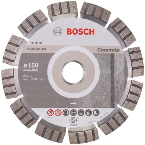Bosch Disco da taglio diamantato 150mm Best for Concrete mod.  2608602653 EAN 3165140581592