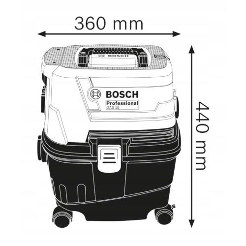 Bosch Aspiratore universale GAS 15 mod.  06019E5000 EAN 3165140828994