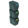 Prosperplast Set di cestini per rifiuti SORTIBOX da 20 litri, 3 pezzi. ISWB20S3-405U mod.  ISWB20S3-405U EAN 5905197278544