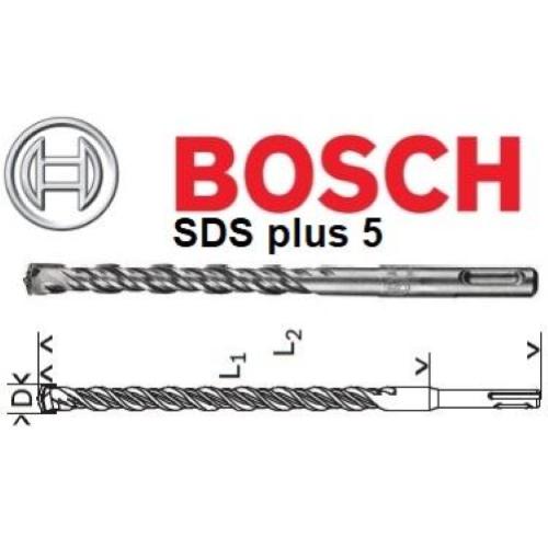 Bosch Punta SDS-PLUS PLUS-5 mod.  2608596199 EAN 3165140074391