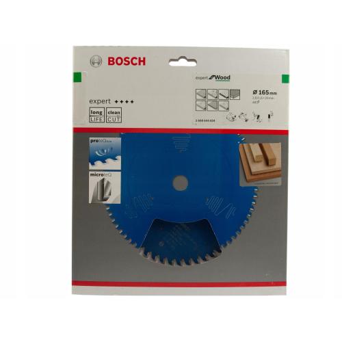 Bosch Lama per seghe circolari Exper for Wood 165x20mm T48  mod.  2608644024 EAN 3165140795906