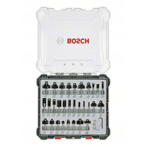 Bosch Set di frese con gambo 8mm 30 pz.  mod.  2607017475 EAN 3165140958066