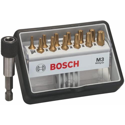 Bosch Set Robust Line di bit di avvitamento M Max Grip, 12 +1 pz. Robust Line M Max Grip mod.  2607002579 EAN 3165140401623