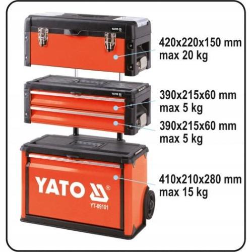 Yato Cassetta degli attrezzi con ruote YT-09101 mod.  YT-09101 EAN 5906083091018
