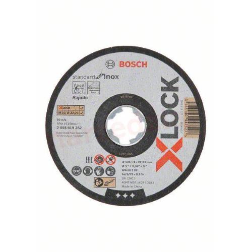 Bosch Mola da taglio X-Lock 125mm 10pz. Standard for Inox mod.  2608619267 EAN 3165140947572