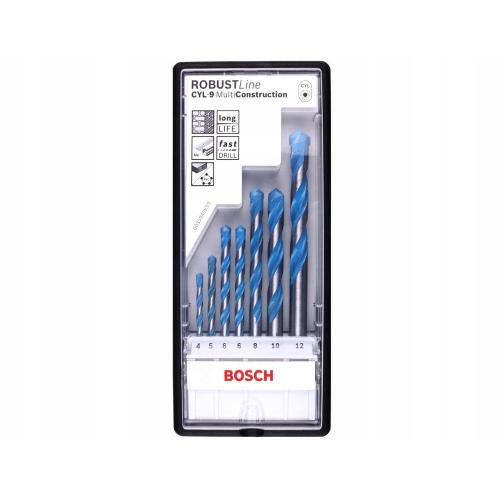 Bosch Set di punte universali Robust Line Multi Construction CYL-9 da 7 pz. Multi Construction mod.  2607010543 EAN 3165140446273
