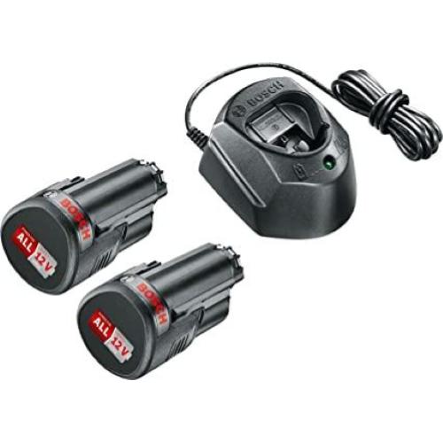 Bosch 2 batterie da 1,5 Ah e caricatore GAL 1210 CV  mod.  1600A01L3E EAN 4053423215328