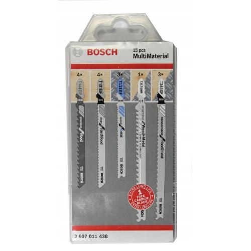 Bosch Set di lame in metallo e legno 15 pezzi.  mod.  2607011438 EAN 3165140997768