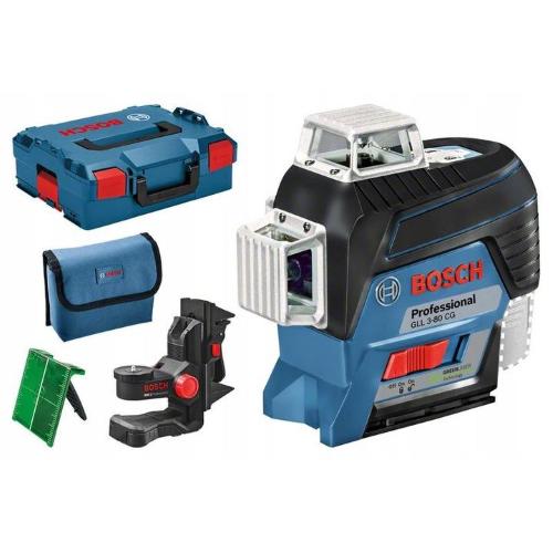 Bosch Livella laser a linee GLL 3-80 CG solo + BM1 + LBOXX mod.  0601063T03 EAN 3165140979894