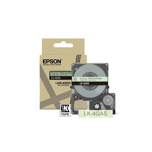 ORIGINALE Epson Nastro Grigiosuverde chiaro LK-4GAS C53S672105 mod.  LK-4GAS C53S672105 EAN 8715946713946