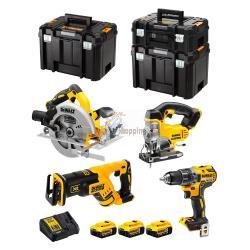 DeWALT Kit DCK421P3T (DCD791 + DCS570 + DCS331 + DCS367 + 3 x 5,0 Ah + DCB115 + TSTAK II + 2 x TSTAK VI)