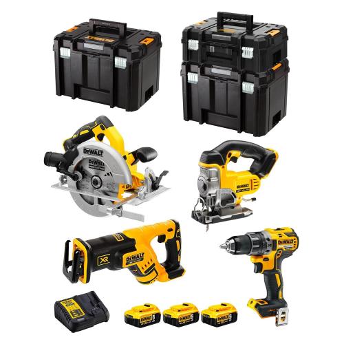 DeWALT Kit DCK421P3T (DCD791 + DCS570 + DCS331 + DCS367 + 3 x 5,0 Ah + DCB115 + TSTAK II + 2 x TSTAK VI)