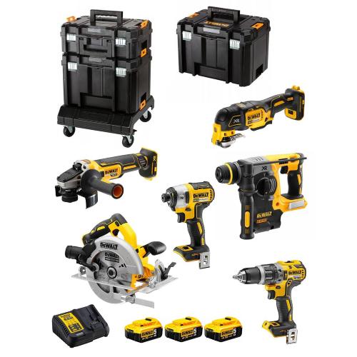 DeWALT Kit DCK685P3T (DCD796 + DCF887 + DCH273 + DCG405 +DCS570 + DCS355 + 3x5,0Ah + DCB115 +TSTAK II + 2xTSTAK VI + base TSTAK)