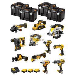 DeWALT Kit DWK1100T (DCD796+DCH273+DCG405+DCF887+DCF894+DCS331+DCS391+ DCS355+DCP580+DCS369+DCL050+ 3x5,0Ah + DCB115+4xTSTAK VI)