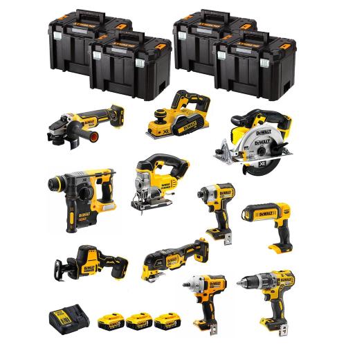 DeWALT Kit DWK1100T (DCD796+DCH273+DCG405+DCF887+DCF894+DCS331+DCS391+ DCS355+DCP580+DCS369+DCL050+ 3x5,0Ah + DCB115+4xTSTAK VI)