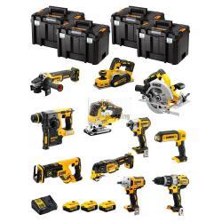 DeWALT Kit DWK1101T (DCD996+DCH273+DCG405+DCF887+DCF894+DCS334+DCS570+ DCS355+DCP580+DCS367+DCL050+ 3x5,0Ah + DCB115+4xTSTAK VI)