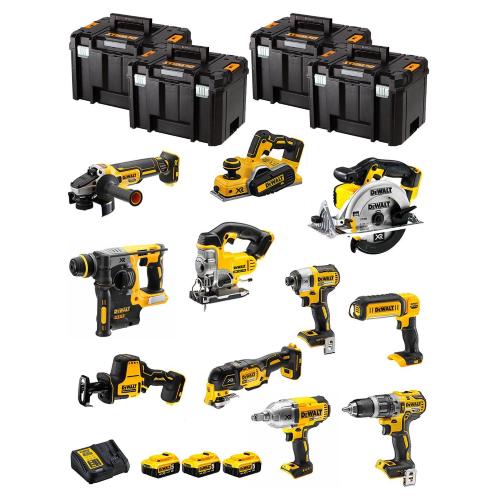 DeWALT Kit DWK1102T (DCD796+DCH273+DCG405+DCF887+DCF899H+DCS331+DCS391+ DCS355+DCP580+DCS369+DCL050+ 3x5,0Ah +DCB115+4xTSTAK VI)
