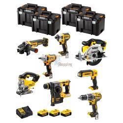 DeWALT Kit DWK800T (DCD796 + DCH273 + DCG405 + DCF887 + DCF894 + DCS331 + DCS391 + DCL050 + 3 x 5,0 Ah + DCB115 + 4 x TSTAK VI)