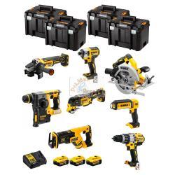 DeWALT Kit DWK803T (DCD996 + DCH273 + DCG405 + DCF887 + DCS355 + DCS367 + DCS570 + DCL050 + 3 x 5,0 Ah + DCB115 + 4 x TSTAK VI)