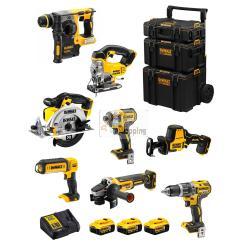 DeWALT Kit DWK804 (DCD796 + DCH273 + DCG405 + DCF887 + DCS331 + DCS369 + DCS391 + DCL050 + 3 x 5,0 Ah + DCB115 + Caddy 3en1)