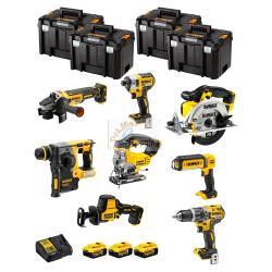 DeWALT Kit DWK804T (DCD796 + DCH273 + DCG405 + DCF887 + DCS331 + DCS369 + DCS391 + DCL050 + 3 x 5,0 Ah + DCB115 + 4 x TSTAK VI)