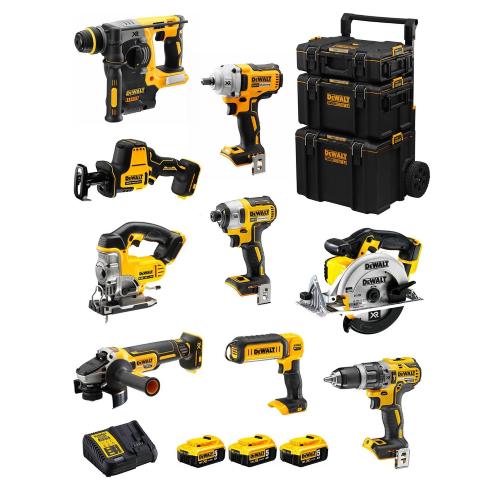 DeWALT Kit DWK900 (DCD796 + DCH273 + DCG405 + DCF887 + DCF894 + DCS331 + DCS391 + DCS369 + DCL050+ 3x5,0Ah +DCB115 + Caddy 3en1)