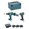 MAKITA Kit DLX2174TJ1 (DHP484 + DTD153 + 3 x 5,0 Ah + DC18RC + MAKPAC 3)