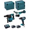 MAKITA Kit MK311RTJ (DHR243 + DHP484 + DGA504 + 2 x 5,0 Ah + DC18RC + MAKPAC 2 + MAKPAC 3 + MAKPAC 4)
