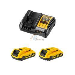 Power Set DeWALT DCB1104D2 (2 x 2,0 Ah + DCB1104)