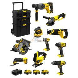 STANLEY FatMax Kit SVK1001 (SFMCH900+SFMCG400+SFMCD711+SFMCF800+SFMCS500 +SFMCS600+SFMCW220+SFMCS300+SFMCE500+SFMCL020+3 x4,0Ah)