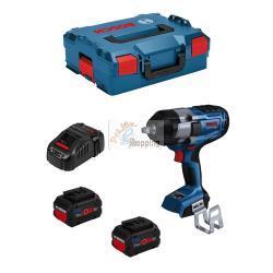 Avvitatore a massa battente BOSCH GDS 18V-1000 (2 x 5,5 Ah ProCORE + GAL1880CV + L-Boxx 136)