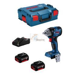 Avvitatore a massa battente BOSCH GDS 18V-330 HC (2 x 5,0 Ah + GAL18V-40 + L-Boxx 136)