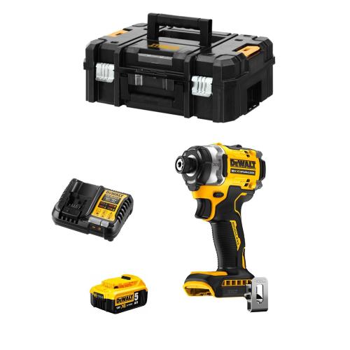 Avvitatore ad Impulsi DeWALT DCF860P1 (1 x 5,0 Ah + DCB1104 + TSTAK II)