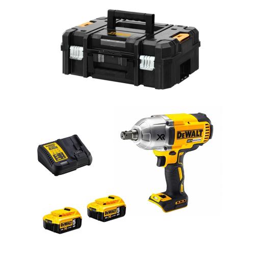 Avvitatore ad Impulsi DeWALT DCF899P2T (2 x 5,0 Ah + DCB115 + TSTAK II)