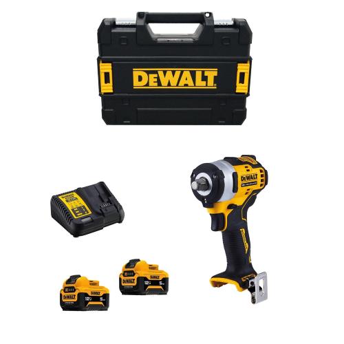 Avvitatore ad Impulsi DeWALT DCF901P2 (2 x 5,0 Ah + DCB115 + TSTAK II)