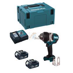Avvitatore ad Impulsi MAKITA DTW1002RTJ (2 x 5,0 Ah + DC18RC + MAKPAC 3)