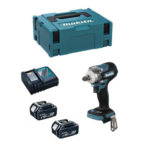 Avvitatore ad Impulsi MAKITA DTW301RTJ (2 x 5,0 Ah + DC18RC + MAKPAC 2)