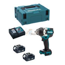 Avvitatore ad Impulsi MAKITA DTW700RTJ (2 x 5,0 Ah + DC18RC + MAKPAC 2)