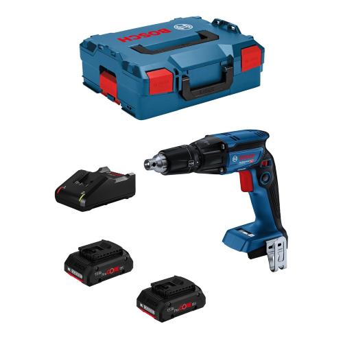Avvitatore per Cartongesso BOSCH GTB 18V-45 (2 x 4,0 Ah ProCORE + GAL18V40 + L-Boxx 136)