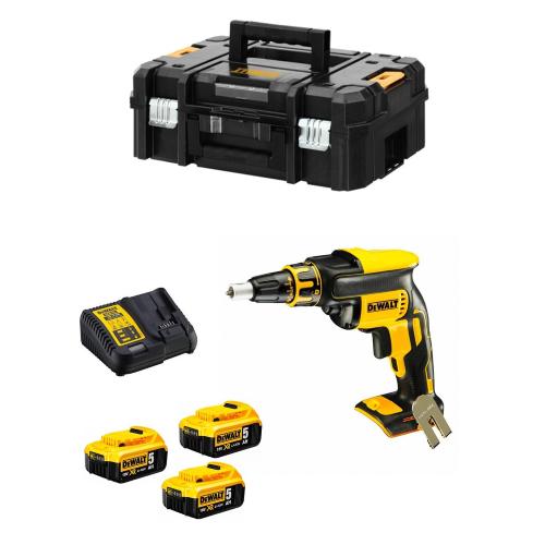Avvitatore per Cartongesso DeWALT DCF620P3T (3 x 5,0Ah + DCB115 + TSTAK II)