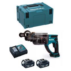 Tassellatore MAKITA DHR202RTJ (2 x 5,0 Ah + DC18RC + MAKPAC 3)