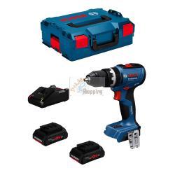 Trapano a Percussione BOSCH GSB 18V-65 (2 x 4,0 Ah ProCORE + GAL 18V-40 + L-Boxx 136)