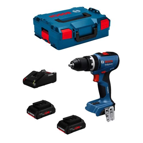 Trapano a Percussione BOSCH GSB 18V-65 (2 x 4,0 Ah ProCORE + GAL 18V-40 + L-Boxx 136)