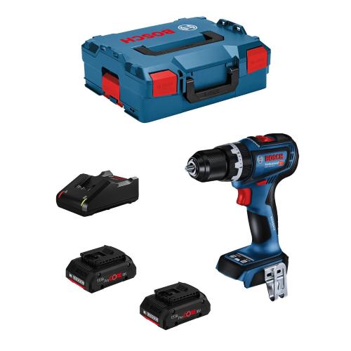 Trapano a Percussione BOSCH GSB 18V-90 C (2 x 4,0 Ah ProCORE + GAL18V-40 + L-Boxx 136)