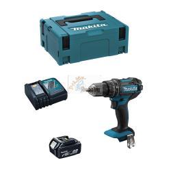 Trapano a Percussione MAKITA DHP482RTJ1 (1 x 5,0 Ah + DC18RC + MAKPAC 2)