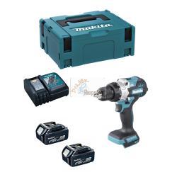 Trapano a Percussione MAKITA DHP486RTJ (2 x 5,0 Ah + DC18RC + MAKPAC 2)