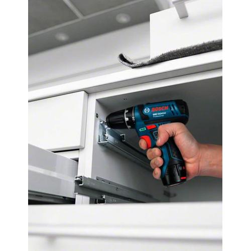 Trapano a Percussione BOSCH GSB 12V-15 (2 x 3,0 Ah + GAL12V-40 + L-Boxx 102)