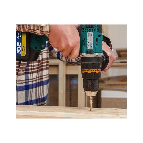 Trapano a Percussione VIRUTEX ATB80P (2 x 4,0 Ah + Caricabatterie + valigetta per il trasporto)