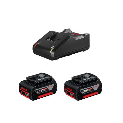 Power Set BOSCH (2 x 18V 5,0 Ah + GAL18V-40)